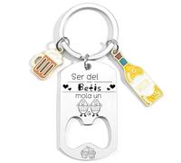 XQXQXZ Regalo Fútbol Betis Atlético Espanyol Madrid Barcelona Real Llavero Original Regalo para Aficionados para Verdaderos Béticos del Fútbol Regalo Mundial Futbolistas (11)