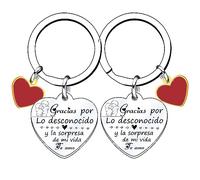 XQXQXZ Regalo Pareja 2PS llavero de parejas y novios originales llavero de pareja casa llavero personalizado de pareja Regalo de San Valentín regalo aniversario para parejas