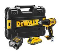 XR 18V Taladro atornillador de batería DCD708D2T-QW (Tensión de la batería: 18 V, 2 baterías, Capacidad: 2 Ah, Momento de torsión máx.: 65 Nm)