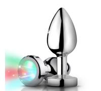 Xr Brands AG173-SMALL Encender Tapón Anal Pequeño, Plata, S