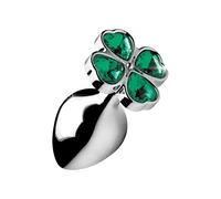XR Brands Booty Sparks - Plug Anal Lucky Clover - Mediano Verde