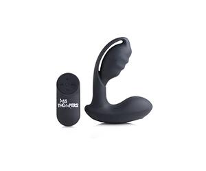 XR Brands AT Power P-Stim 7X Hollow Prostate Plug + Remote Control