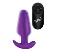 XR Brands BANG! - Plug Anal Vibrador con Control Remoto - Morado