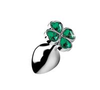 XR Brands Booty Sparks - Plug Anal Lucky Clover - Mediano Verde