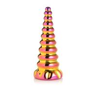 XR Brands Creature Cocks - Dildo de Vidrio Arcoíris Crepuscular