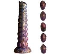 XR Brands - Deep Invader Tentacle Ovipositor Consolador de silicona con Huevos
