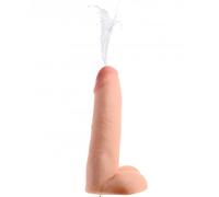 XR Brands Dildo Squirting de doble densidad - 20 cm