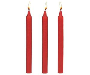 XR Brands Fire Sticks - Fetish Drip Candles Set of 3 - Red 90 g