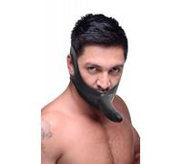 XR Brands Master Series - Face Strap-On Mordaza con Dildo - Negro