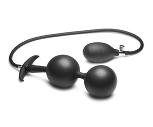 XR Brands Tapón Anal de Silicona Inflable - Negro