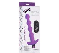 XR Brands Vibrating Silicone Anal Beads & Remote Control - Purple 150 g