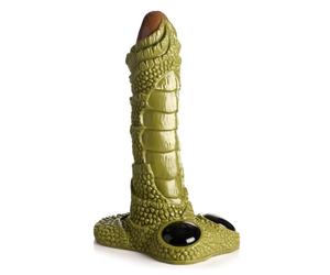 XR Brands XR Brands - Consolador gigante de monstruo de pantano escamoso - Verde