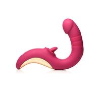 XR Brands XR Brands - Vibrador de Lamer y Empujar Tease & Please - Rosa
