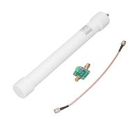 XR117 Luggage Antena Receptora ADS-B de 1090 MHz, Omnidireccional, Alta Ganancia 36dBi, Fibra de Vidrio y Acero Inoxidable, Cobertura 360°, 32 x 420 mm, con Cable y Módulo