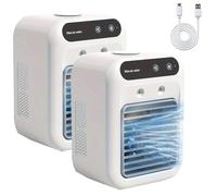 XRASKU Portable AC, Air Conditioner, 2025 New Portable Unit Air Conditioner Rapid Cooling, 500ml Tank Built-In Ice, Stay Cool Anywhere(White 2)