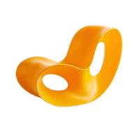 XRBCNMM Mecedora moldeada de una pieza para uso en interiores y exteriores, de polietileno, curvada, estilo papasan, para jardín, patio, balcón, sala de estar, dormitorio, guardería, porche, adultos y