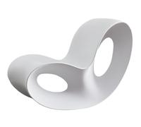 XRBCNMM Mecedora moldeada de una pieza para uso en interiores y exteriores, de polietileno, curvada, estilo papasan, para jardín, patio, balcón, sala de estar, dormitorio, guardería, porche, adultos y