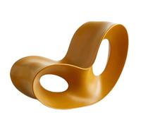 XRBCNMM Mecedora moldeada de una pieza para uso en interiores y exteriores, de polietileno, curvada, estilo papasan, para jardín, patio, balcón, sala de estar, dormitorio, guardería, porche, adultos y