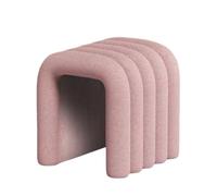 XRBCNMM Moderno taburete de nube de peluche, asiento decorativo de forro polar, taburete minimalista para dormitorio, sala de estar, espacios pequeños, para niños y adultos, tocador, mesa de lectura