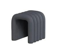 XRBCNMM Moderno taburete de nube de peluche, asiento decorativo de forro polar, taburete minimalista para dormitorio, sala de estar, espacios pequeños, para niños y adultos, tocador, mesa de lectura