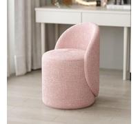 XRBCNMM Silla tapizada de lujo tapizada de piel de cordero, sofá biplaza tapizado de piel de nieve, silla moderna para sala de estar, dormitorio, silla giratoria de 360° (rosa)