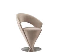 XRBCNMM Sillón giratorio de terciopelo con forma de cono para tocador, sillón de cubo para dormitorio, sala de estar, espacios pequeños, acurrucarse, sala de lectura, para adultos y niños, cómodo