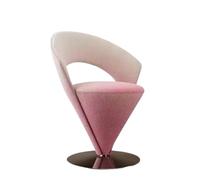 XRBCNMM Sillón giratorio de terciopelo con forma de cono para tocador, sillón de cubo para dormitorio, sala de estar, espacios pequeños, acurrucarse, sala de lectura, para adultos y niños, cómodo