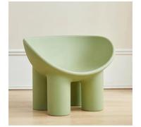 XRBCNMM Sofá con patas de elefante con cojín de felpa, silla moderna para sala de estar, dormitorio, balcón, oficina, sillón cómodo para adultos y niños (verde, 33.1 pulgadas, sin cojín)