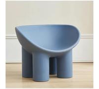 XRBCNMM Sofá con patas de elefante con cojín de felpa, silla moderna para sala de estar, dormitorio, balcón, oficina, sillón cómodo para adultos y niños (azul, 33.1 pulgadas, sin cojín)