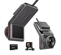 XRC TECH Cámara DVR 4G WiFi para salpicadero de coche, cámara de visión trasera compatible con control de aplicación, grabadora de cámara GPS FHD 1080P de doble lente, seguimiento de registro GPS