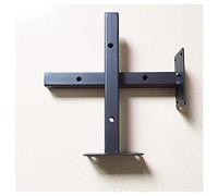 Xrdbfd 2pcs Soportes De Estantería, Escuadras Baldas Industrial 90 Grados, Soporte De Estante Flotante en Pared Pesados, Soportes De Hierro para Fijación/decoración (Negro/Blanco),Black-50cm/19.7in