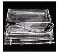 Xrdbfd Lona Impermeable con Ojales, Lona Transparente Universal, Toldo para Terraza Exterior, Toldo Plegable para Plantas, Lona Protectora (0,35 Mm, 365 G/m²),Clear-1.4x2m/4.6 * 6.6ft