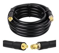 XRDS -RF 15ft SMA macho al cable coaxial hembra, cable coaxial de cobre puro de los conectores KMR400 SMA de la pérdida baja de 50 ohmios