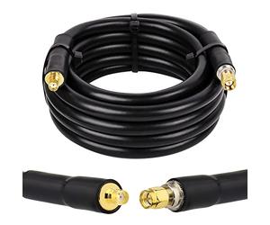 XRDS -RF 15ft SMA macho al cable coaxial hembra, cable coaxial de cobre puro de los conectores KMR400 SMA de la pérdida baja de 50 ohmios