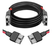 XRDS -RF Cable de cobre estañado de 8 AWG con conectores estilo Anderson de 50 A, cable de extensión de batería resistente para paneles solares, inversores y aplicaciones de RV