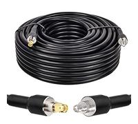 XRDS RF Cable SMA de 100 pies, KMR400 SMA macho a SMA hembra Cable de extensión SMA de baja pérdida Cable coaxial KMR400 para 3G 4G LTE, módemsenrutadores 5G, jamón, ADSB, equipo SDR y GPS (no