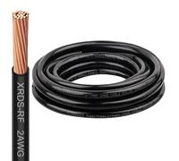 XRDS -RF Cable THHN de 2 AWG, cable eléctrico de cobre trenzado negro de 10 pies, cubierta de nailon, clasificación de 600 V, cable THHN/THWN-2 resistente al calor y a la abrasión para el hogar