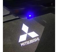 XRDSF 2 Piezas Luces LED de Bienvenida Logo para Mitsubishi L200 Ⅴ Club Cab 2015-2023, Proyector de Luz para Puerta de Coche Accesorios Proyector Puerta Coche