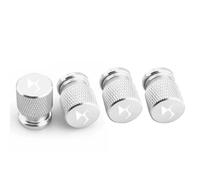 XRDSF 4 Piezas Tapones de Válvula de Aleación de Aluminio para DS 4 2015-2018 2021-2025, Tapas de para Vástago de Válvula de Neumático A Prueba de Fugas,Silver