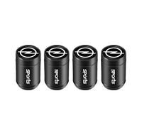 XRDSF 4 Piezas Tapones de Válvula de Aleación de Aluminio para Opel Grandland/Grandland X 2017-2025, Tapas de para Vástago de Válvula de Neumático A Prueba de Fugas,Black