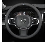 XRDSF Funda de Volante de Coche para Volvo XC60 I 2013-2017, Ultrafino Funda de Volante de Cuero de Microfibra 37-38cm Accesorios para el Interior del Automóvil,B