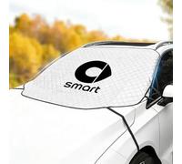 XRDSF Protector Luna Coche Hielo para Smart EQ Fortwo Forfour 453 451 452 450 454 Roadster, Cubierta Protectora para Invierno Cubierta Plegable para Parabrisas del Coche