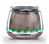XRDZYXGS Altavoz Bluetooth inalámbrico, tocadiscos giratorio de 360° y modos dinámicos de luz RGB múltiple, batería de 2600 mAh, tiempo de reproducción de 6 a 8 horas, sonido estéreo dual, Bluetooth