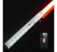 XRGB 3.0 Sable de luz de duelo con control de movimiento, 16 fuentes de sonido, sable de luz oscilante suave para adultos, cambio de color infinito, empuñadura de aluminio, control de aplicación