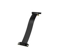 XRIKUI Cable elevador PCI-E 1X | Extensión PCIe 4.0 de alta velocidad | Diseño de ángulo dual de 90 grados | Soporta dispositivos X1/X4/X8/X16 de 20 cm