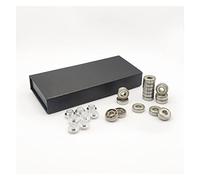 XRKJKQIDG Rodamientos 16 Uds 608ZZ rodamientos de cerámica Blanca Profesional ZrO2 Patines Velocidad en línea for Carreras Pista Menos Resistencia