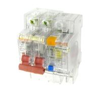 XRKJKQIDG Transparente AC 400V 40A 2 Polos 2P -Professional - Disyuntor de Fuga