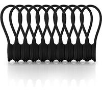 Xrkuu - 10 bridas magnéticas para cables, reutilizables, de silicona, para organizar y agrupar cables, auriculares, cables, cargador, 10 unidades