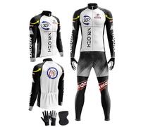 XRLQZH Maillot Ciclismo Hombre Invierno Ropa Bicicleta+ Culottes Bici 9D Gel Equipos Conjunto Ciclismo Manténgase abrigado Traje de Ropa de Bicicleta de Montaña MTB Ciclista (7#,XXS)