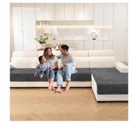 XRLQZH New Printed Sofa Cushion Covers for Camper,Thick Plush Non Slip Seat Cover,Couch Cushion Covers for Camper Bench (Dark Grey,70×210CM)